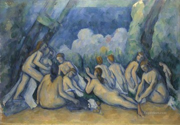 Grandes bañistas 1900 Paul Cezanne Pinturas al óleo